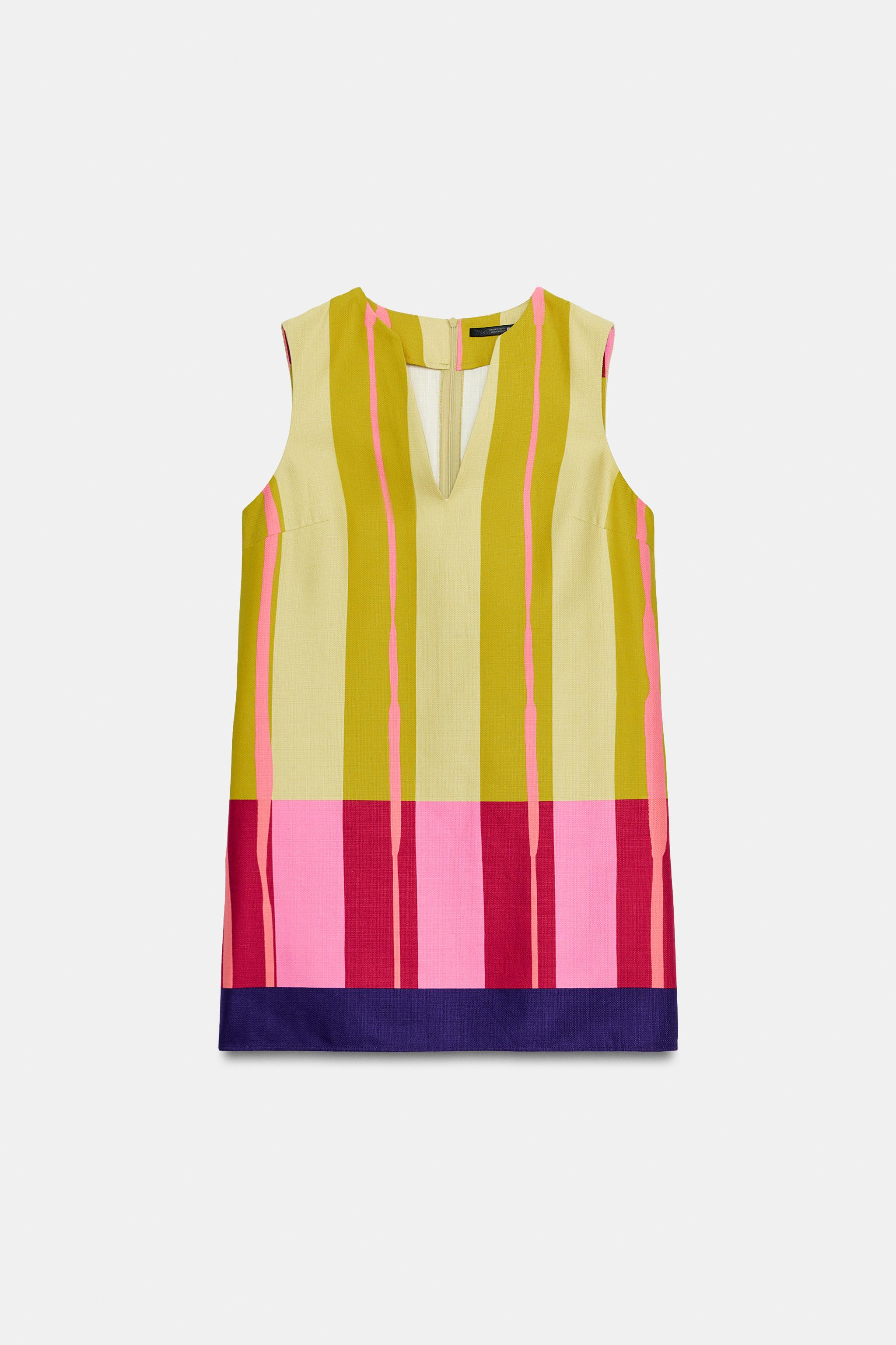 SHORT STRIPED DRESS | Zara US