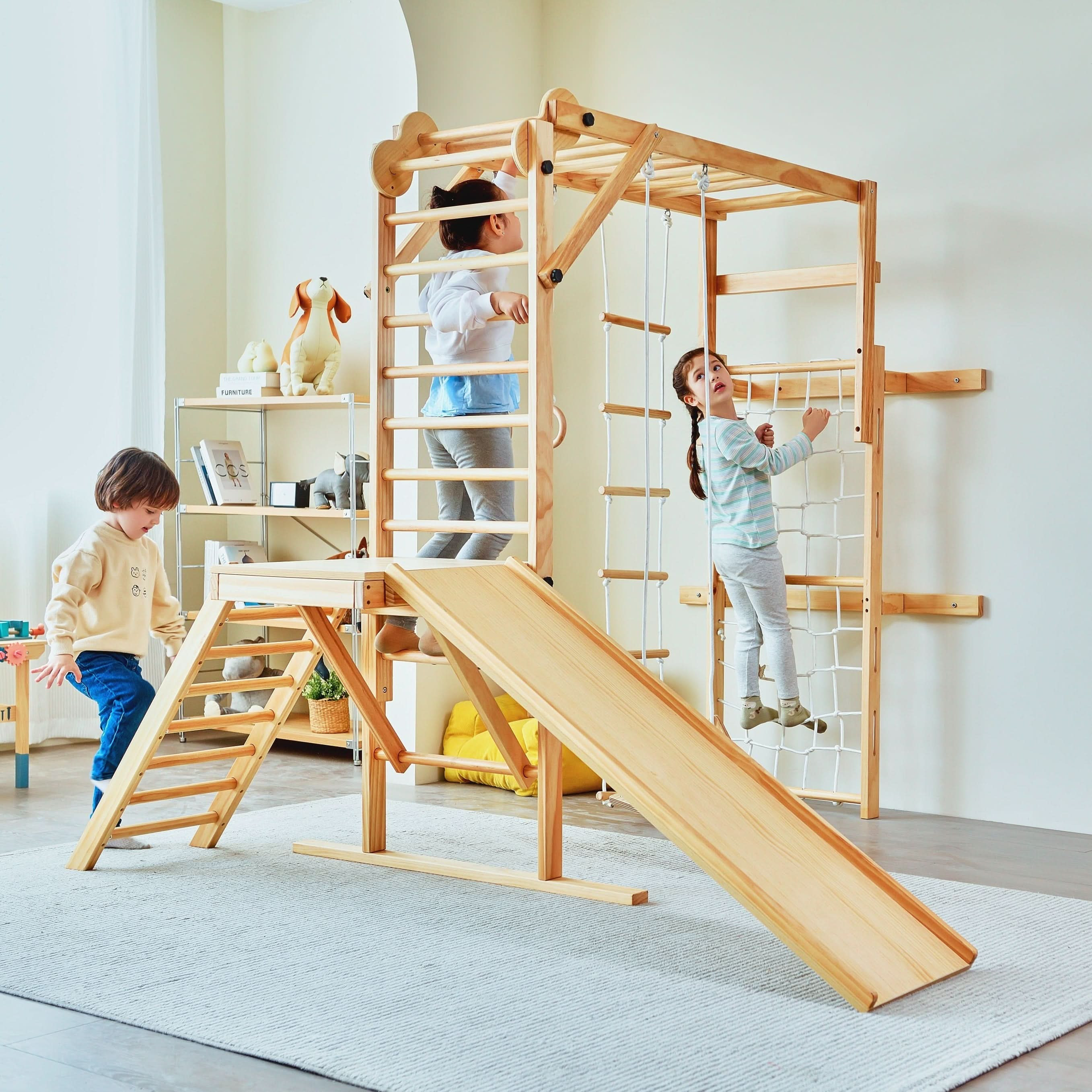 Indoor Jungle Gym - 8 in 1 Indoor Foldable Playset | Avenlur Grove | Avenlur