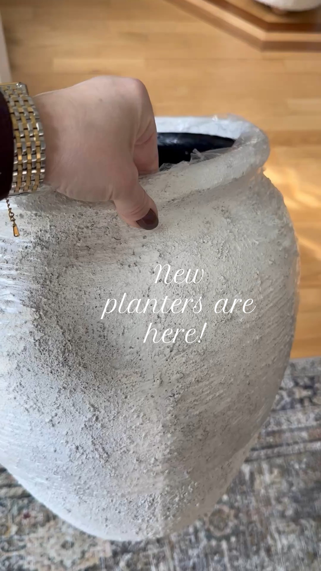 New planters from Lowe’s! These are gorgeous and I love the texture on them. They are great for indoor or outdoor plants. @lowes @loweshomeimprovement #lowes #planter 

#LTKWatchNow #LTKFindsUnder100 #LTKHome