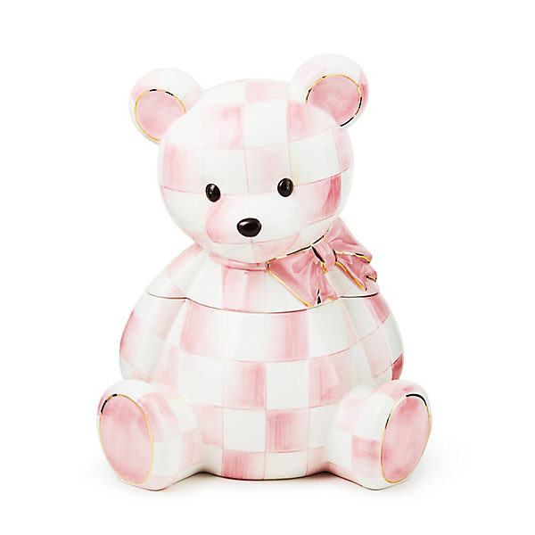MacKenzie-Childs Rosy Bear Cookie Jar | MacKenzie-Childs