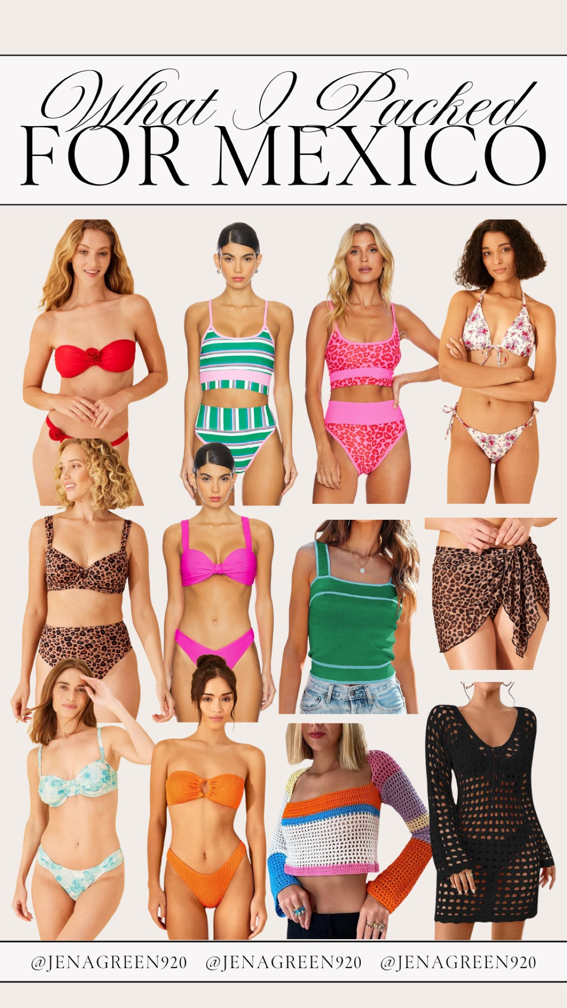 What I Packed for Mexico | Mexico Outfits | Mexico Fashion | Vacation Outfits | Swimsuits 

#LTKSwim #LTKFindsUnder50 #LTKFindsUnder100