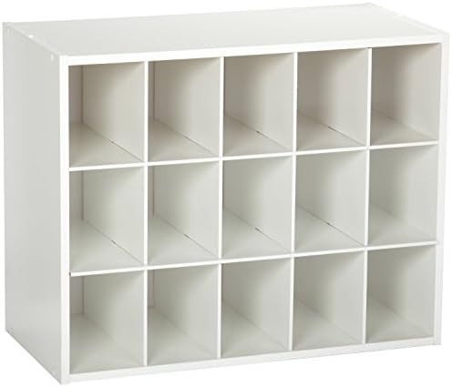 ClosetMaid 8983 Stackable 15-Unit Organizer, White | Amazon (US)