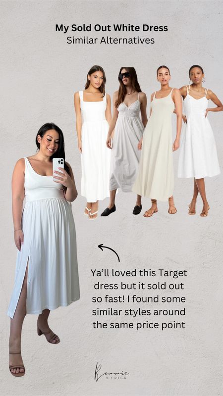 I found some similar alternatives to my Target midi dress that y’all loved so much! 🌷 White Midi Dress | Spring Dresses | Spring Fashion | Midsize Fashion

#LTKmidsize #LTKSeasonal #LTKstyletip
