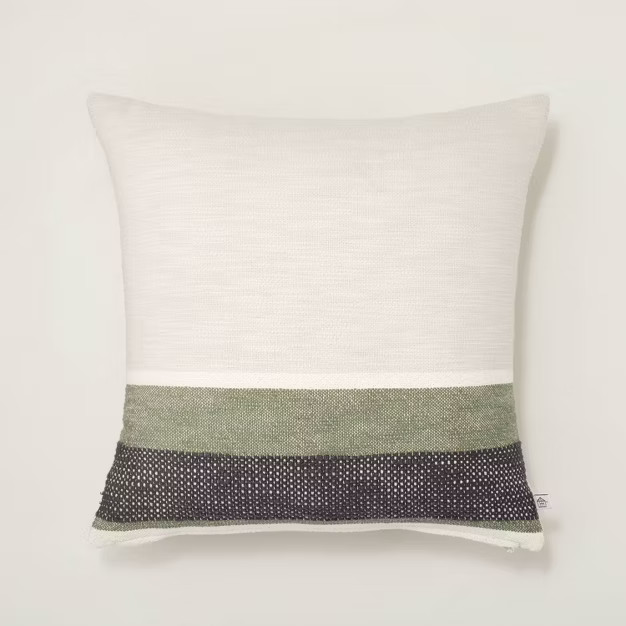 Striped Color Block Throw Pillow - Hearth & Hand™ with Magnolia | Target