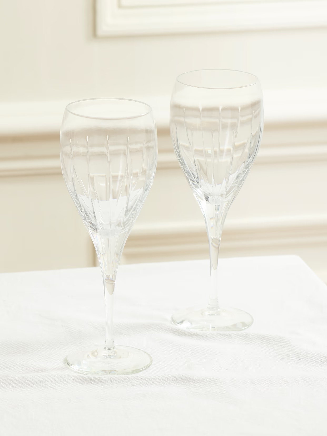 Christofle - Iriana Set Of Two Crystal Water Glasses - Neutrals | NET-A-PORTER (US)