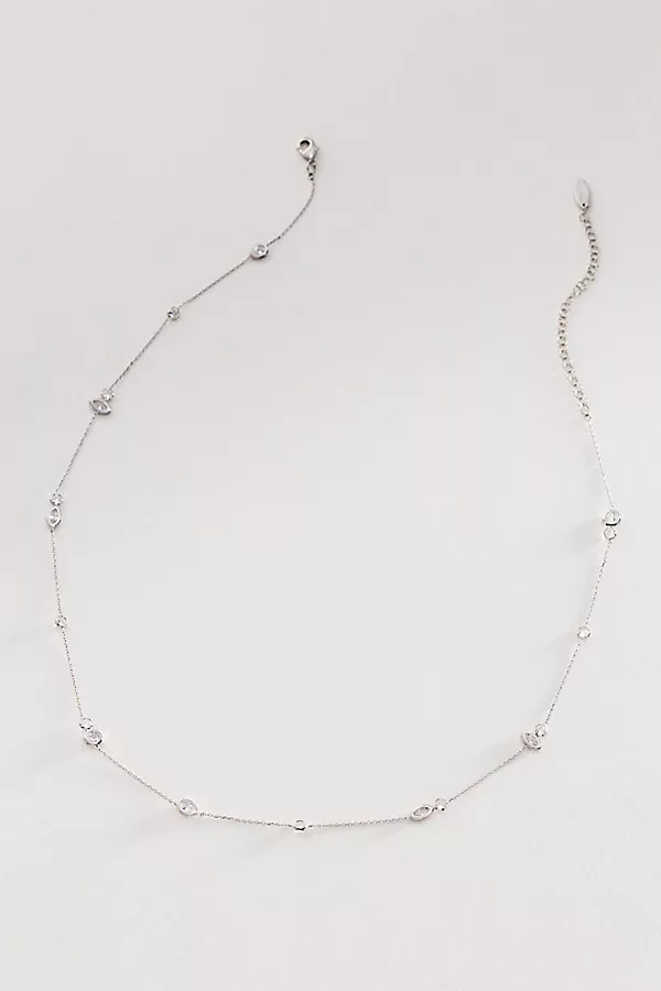 Mixed Small Crystal Delicate Necklace | Anthropologie (US)