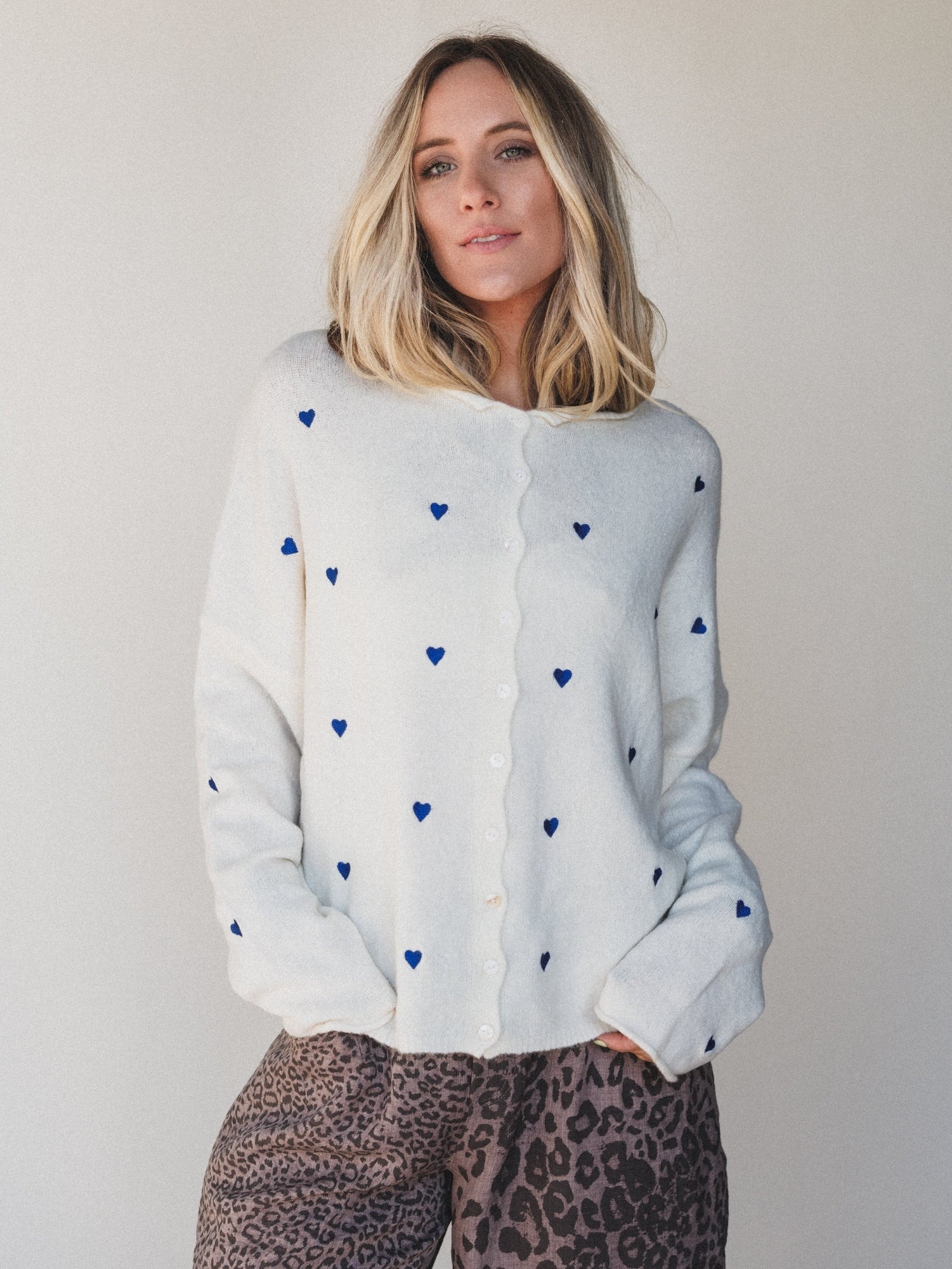 Heart On You Cardigan - Ivory | Three Bird Nest