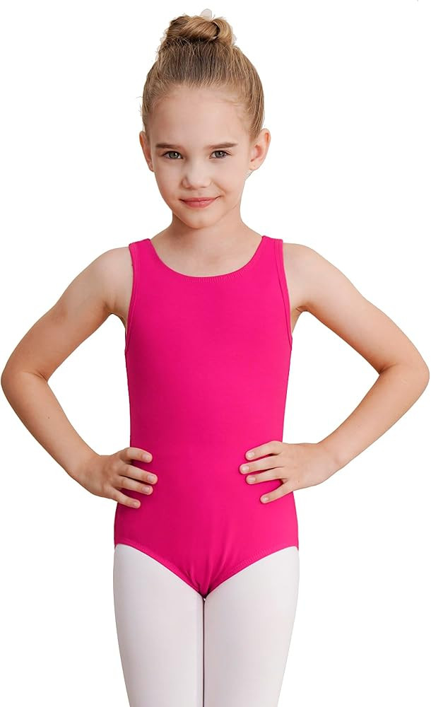 WEGETIT Leotards for Girls Gymnastics Black Sleeveless Leotard Toddler Dance Tank top Kids Ballet... | Amazon (US)
