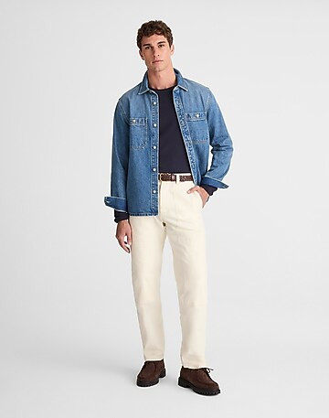 Relaxed Straight Workwear Pants | Madewell | Madewell