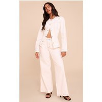 White Mid Waisted Denim Jeans | PrettyLittleThing US