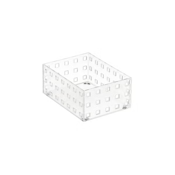 like-it Bricks 4" Medium Short Bin Translucent | The Container Store