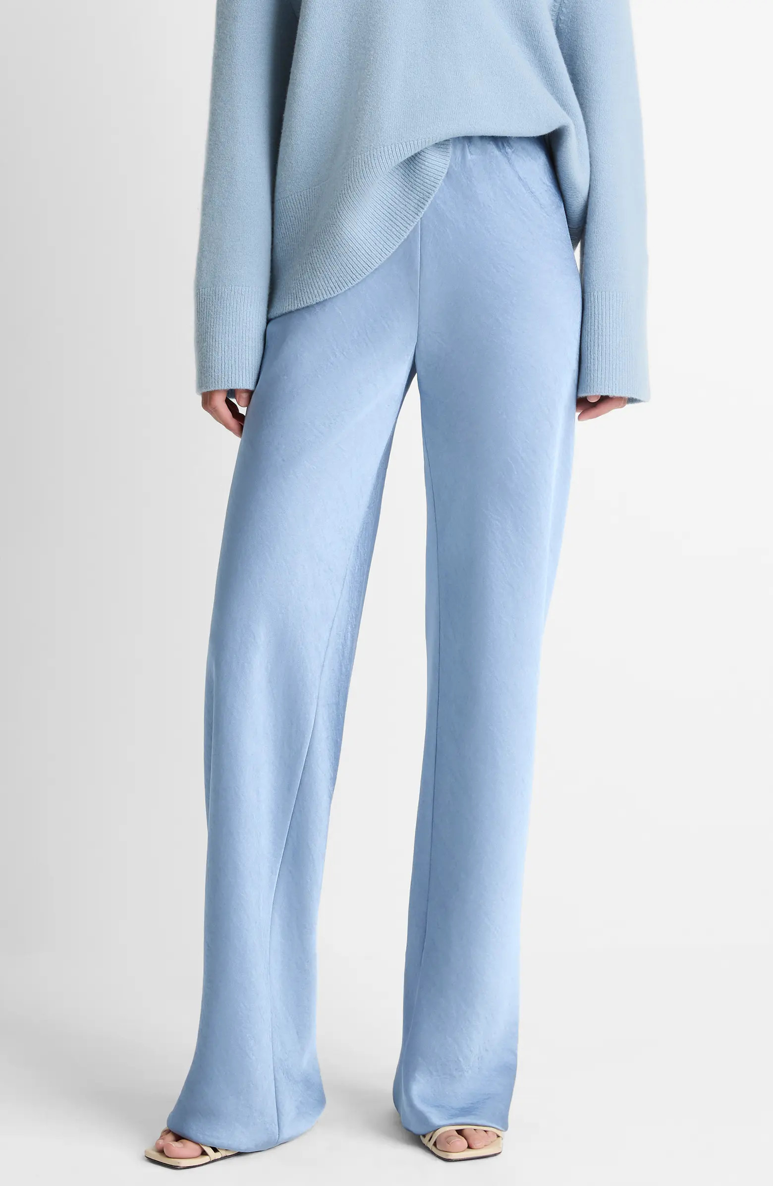 Fluid High Waist Straight Leg Pants | Nordstrom