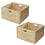Seville Classics Premium Hand Woven Portable Laundry Bin Basket with Built-in Handles Household S... | Amazon (US)