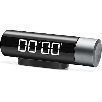 VEWINGL Rotating Pomodoro Timer, Aesthetic Magnetic Kitchen Timer with LED Display, Count Up & Do... | Amazon (US)
