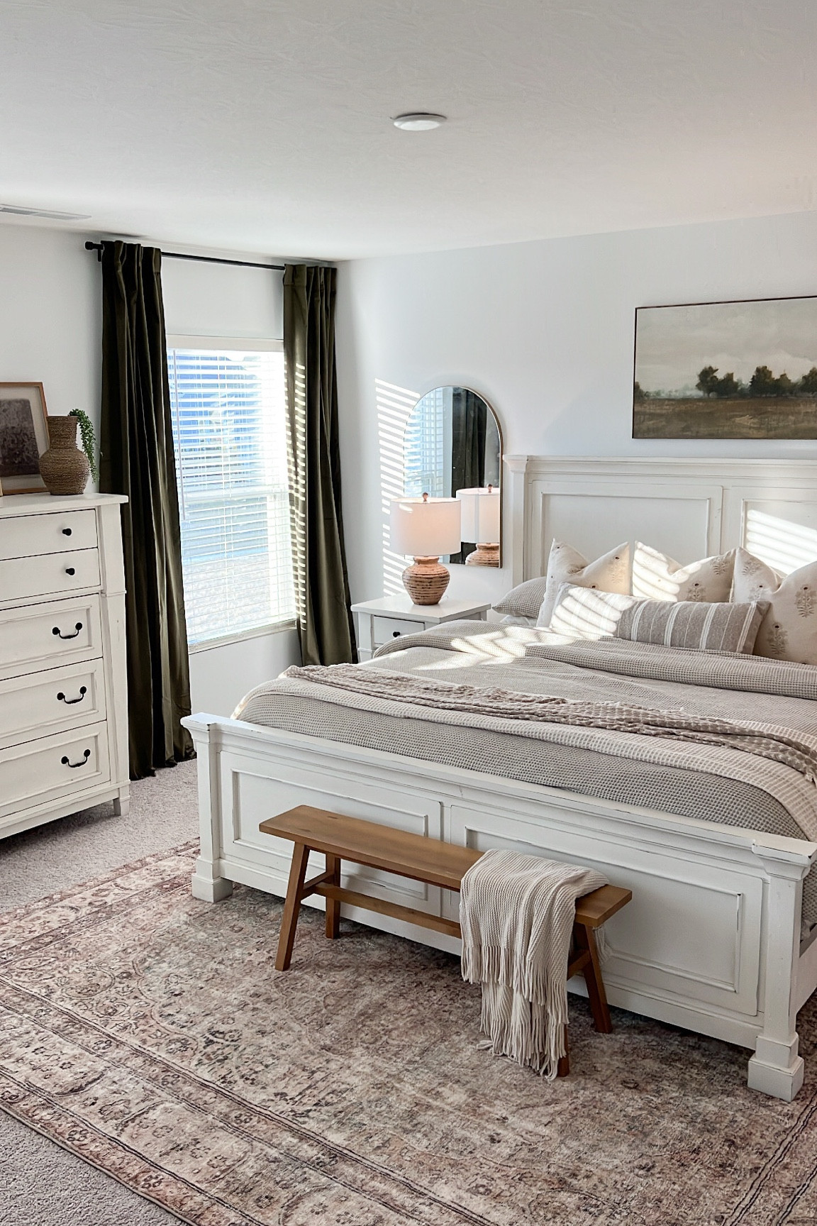 Obsessing over my new velvet green curtains! They changed everything in our primary room 🤩

#LTKstyletip #LTKhome #LTKFind