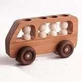 A bus with passengers, Wooden car, Baby toy, Wood toy | Amazon (US)