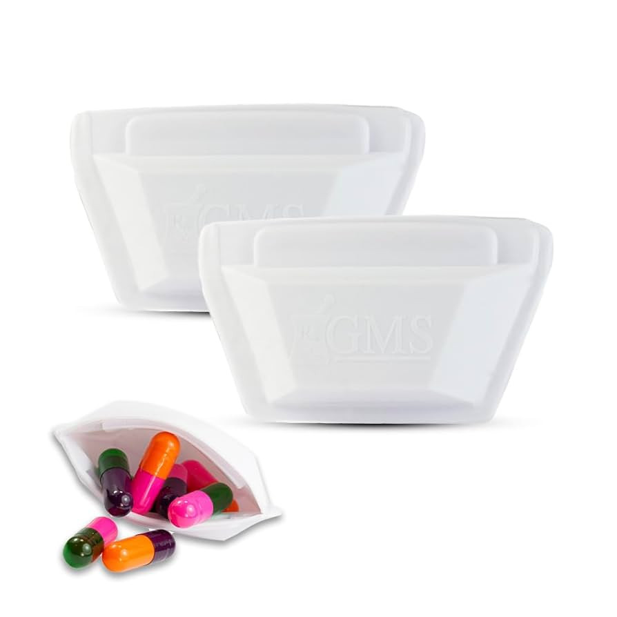 GMS Squeezable Pocket Pill Case - Small, Lightweight Pill Organizer Ideal for Travel - Holds Medi... | Amazon (US)