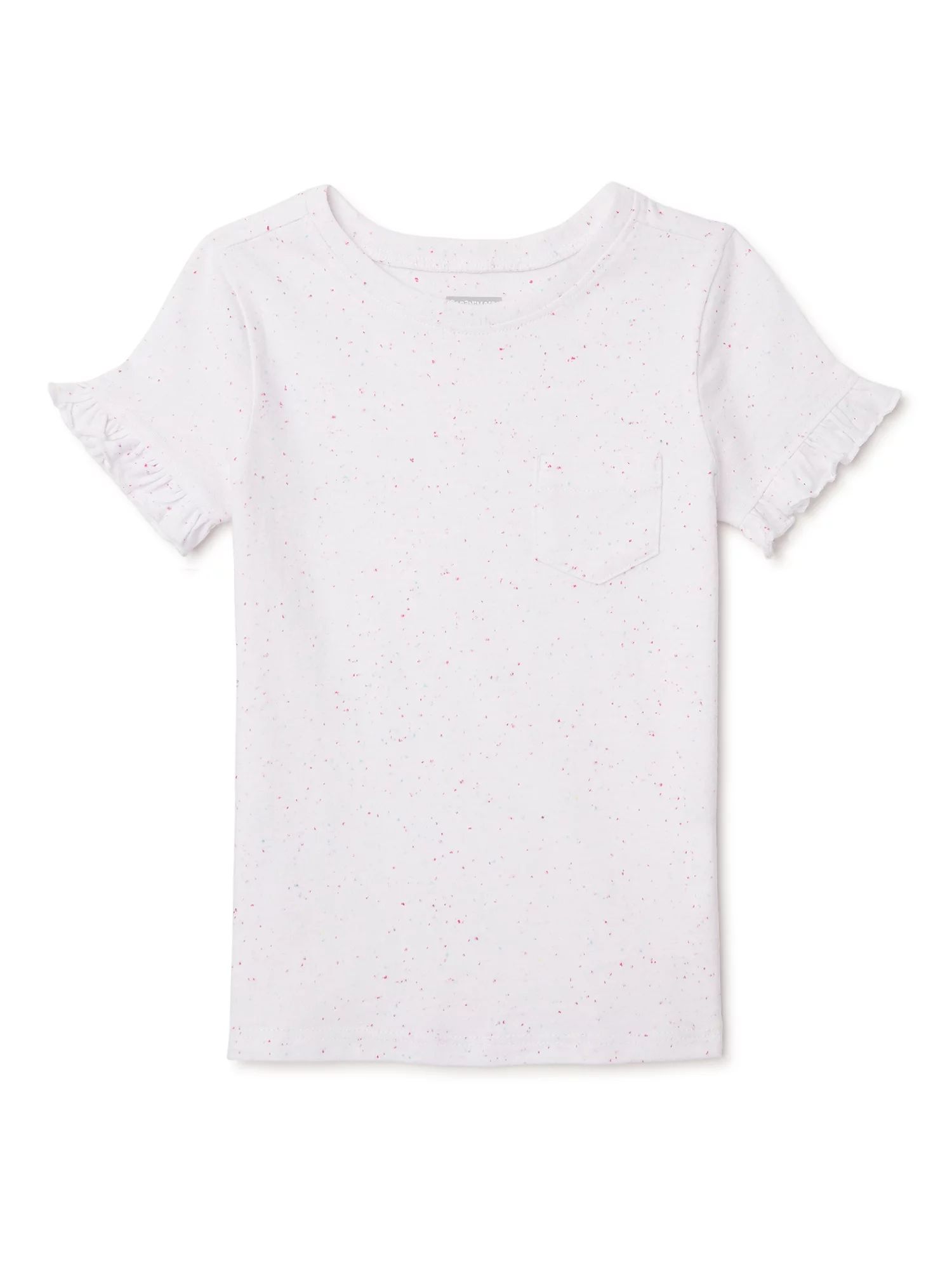 Garanimals Toddler Girls Chest Pocket T-Shirt, Sizes 12M-5T - Walmart.com | Walmart (US)