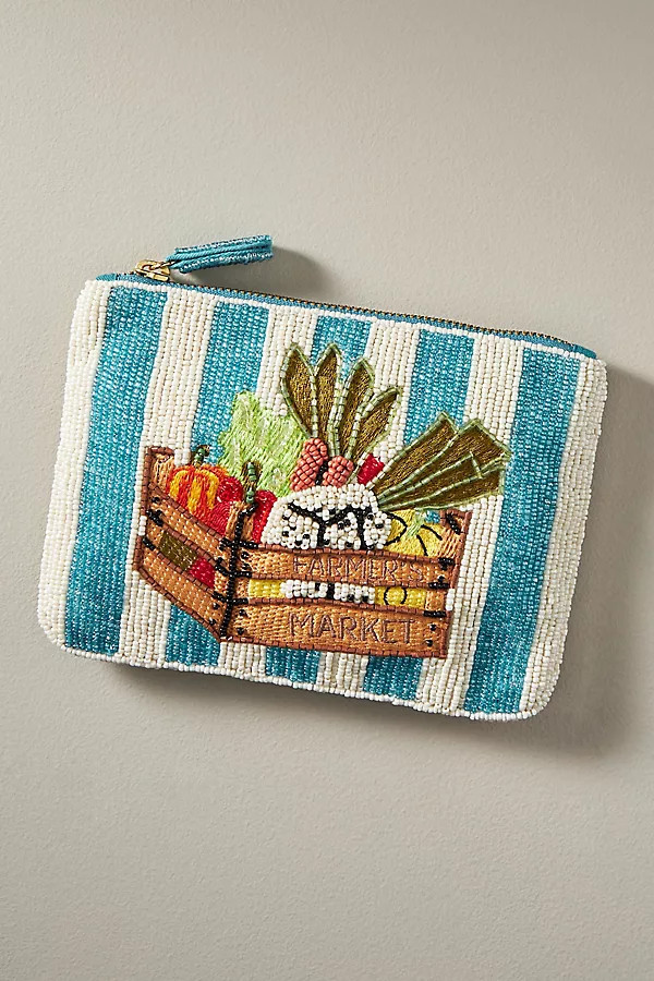 The Fiona Medium Beaded Pouch: Produce Edition | Anthropologie (US)