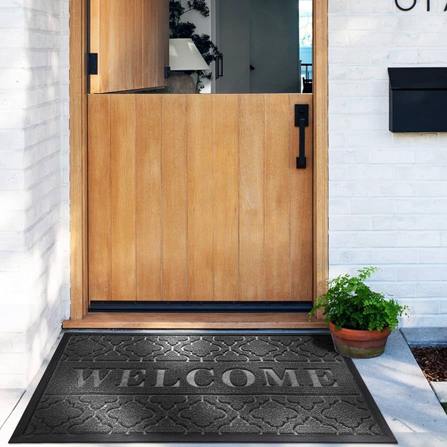 Amazon.com: Yimobra Welcome Mats Outdoor, Heavy Duty Durable Front Door Mat for Home Entrance, Ga... | Amazon (US)
