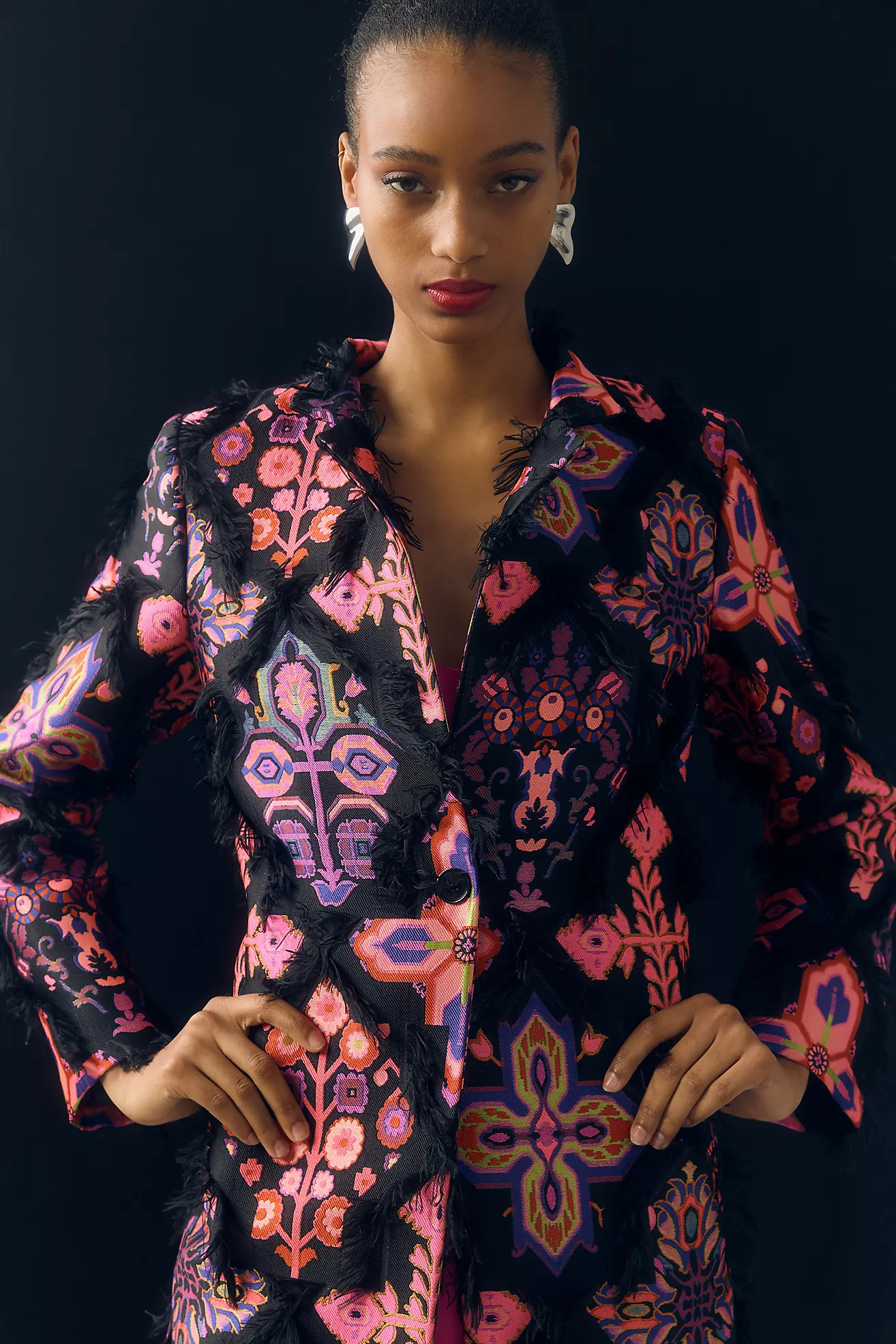 Vilagallo Alex Brocade Coat | Anthropologie (US)