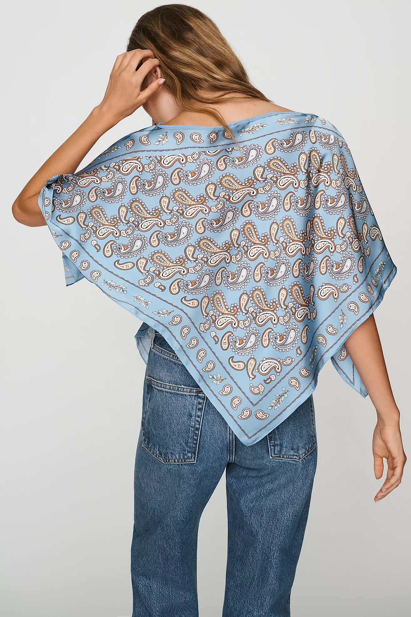 Printed Scarf Poncho Top | Anthropologie (US)