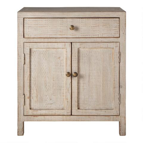 Duarte Small Reclaimed Pine Farmhouse Storage Cabinet | World Market