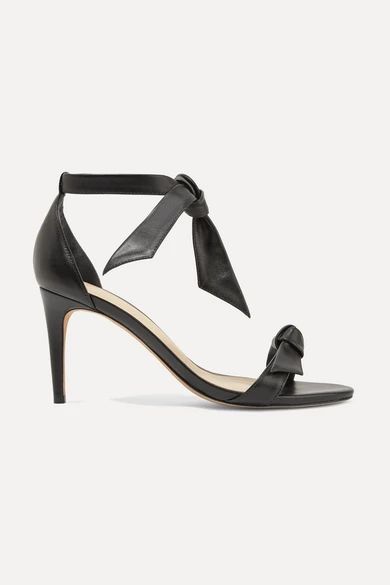 Alexandre Birman - Clarita Bow-embellished Leather Sandals - Black | NET-A-PORTER (US)