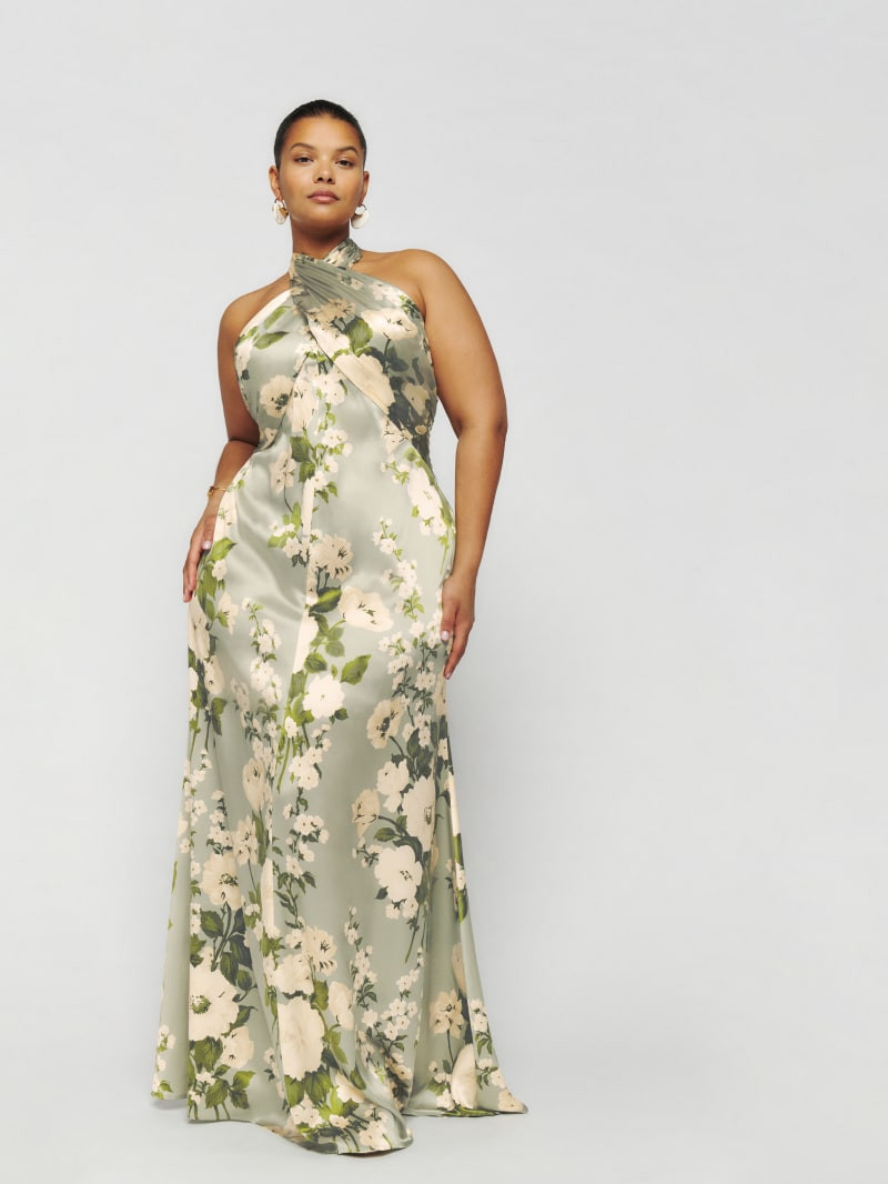 Veria Silk Dress Es | Reformation (Global)