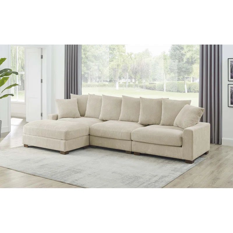 Ava-Rae 4 - Piece Upholstered Sectional | Wayfair North America
