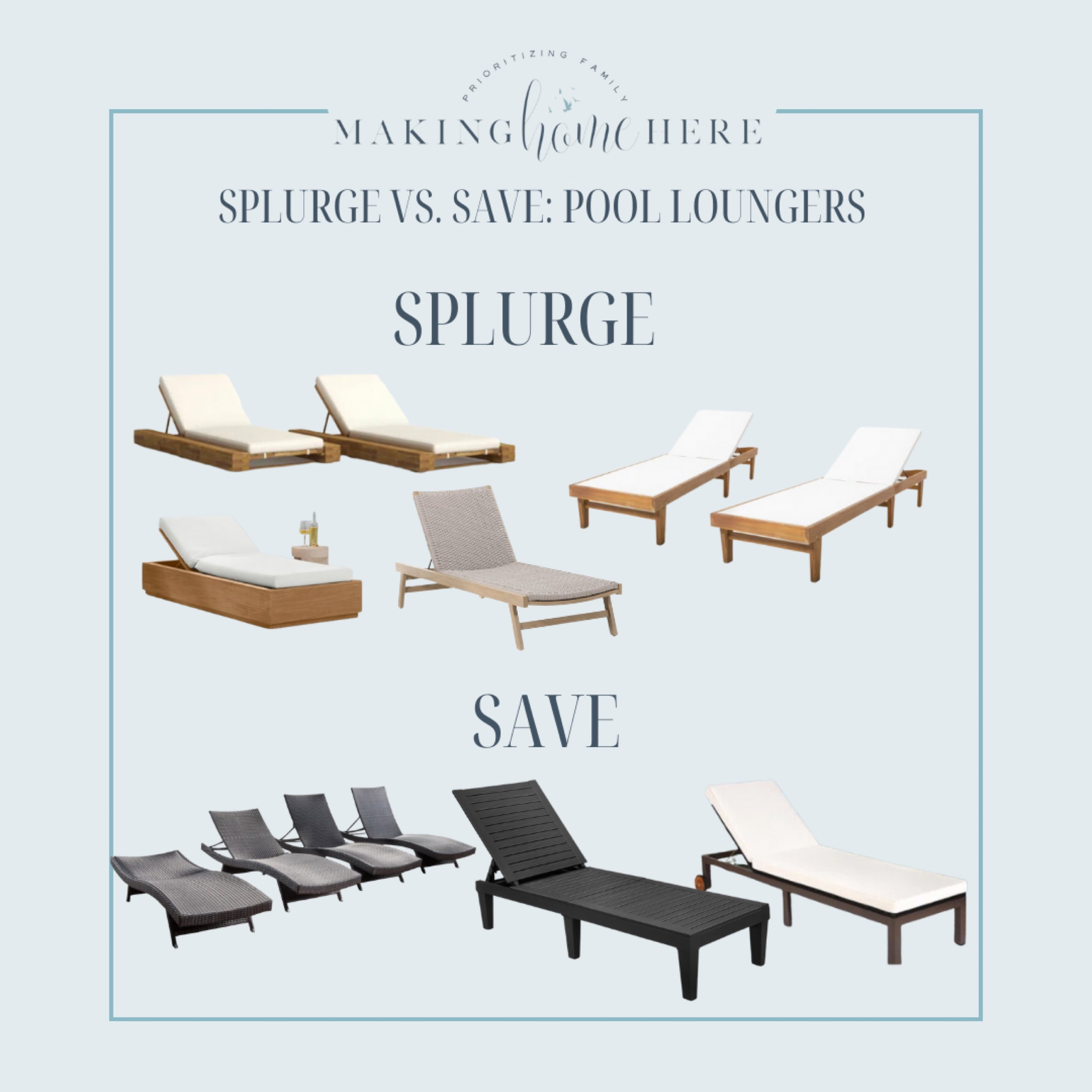 SPLURGE VS. SAVE!

Outdoor furniture, budget friendly patio, patio furniture, deck furniture, West Elm, lookalike, save, splurge, splurge vs save, outdoor furniture finds, Home Depot, Pottery Barn, At Home, Patio dining tables, outdoor dining tables, outdoor dining sets, makinghomehere, outdoor lighting, sconces, outdoor sconces, lighting, outdoor lights, patio lights, front door lights, deck lights, outdoor storage, pool storage, pool furniture, pool toy storage, storage for pool, patio storage, patio pool, pool patio, pool deck furniture, organization, outdoor organization, home organization, west elm chair, west elm deck chair, west elm outdoor furniture, west elm deck chairs, outdoor sectionals, outdoor coffee table, outdoor ottoman, outdoor sofa set, outdoor sofa, west elm sofa, west elm couch, west elm outdoor couch, patio chairs, pool loungers, pool lounger, pool chairs, poolside chairs, loungers, outdoor loungers, outdoor pool chairs, pool chair, tanning chairs 

#LTKSeasonal #LTKU #LTKhome