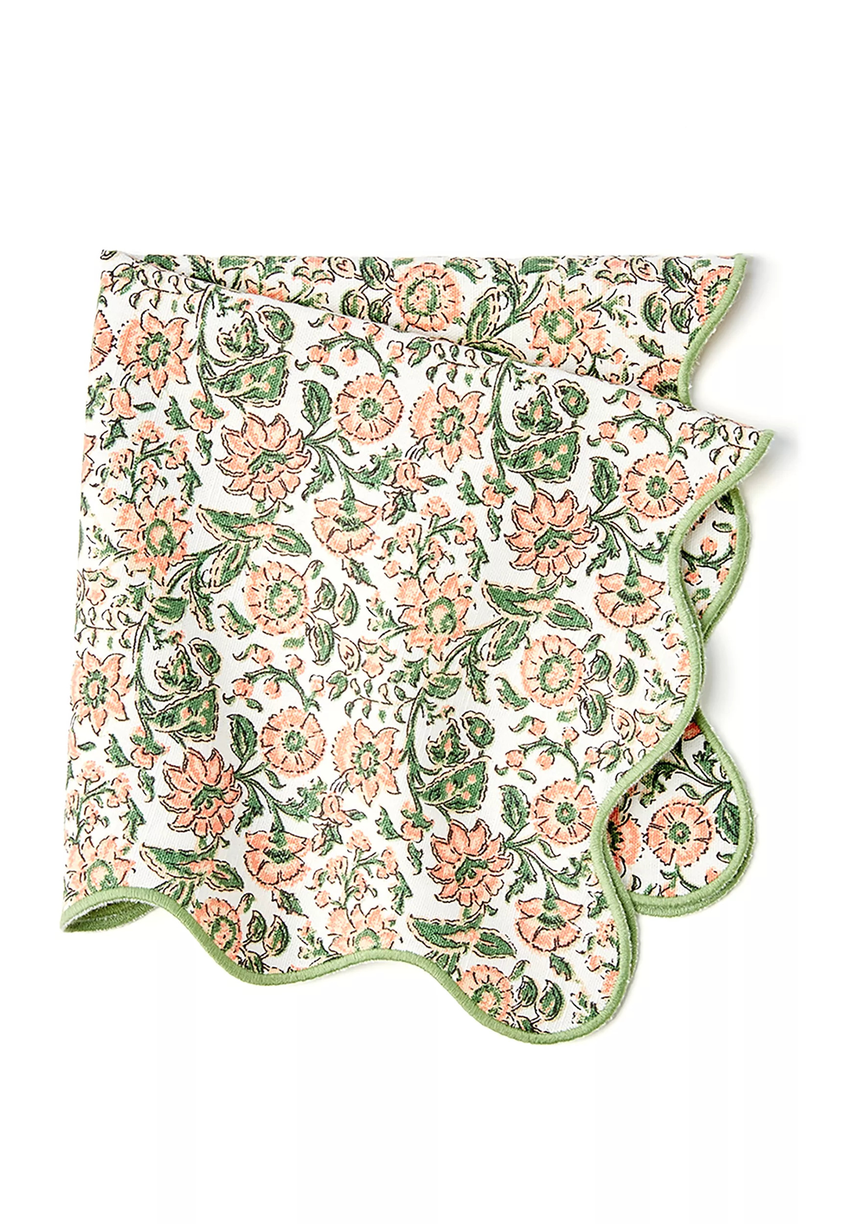 Scalloped Floral Napkins - Set of 2 | Belk