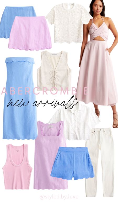 New spring arrivals from Abercrombie. I love these linen pieces and the scalloped detail is so pretty. 

#LTKfindsunder100 #LTKstyletip #LTKSeasonal