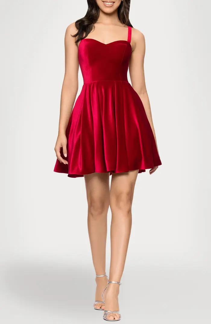 Velvet Minidress | Nordstrom