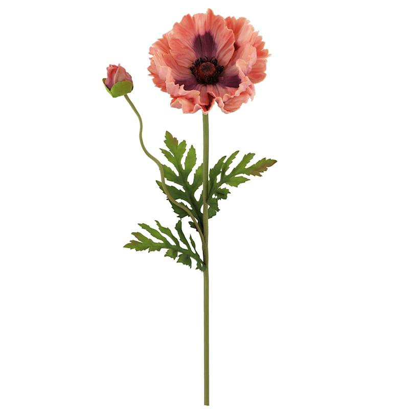 Pink Poppy Floral Stem, 28.5" | At Home