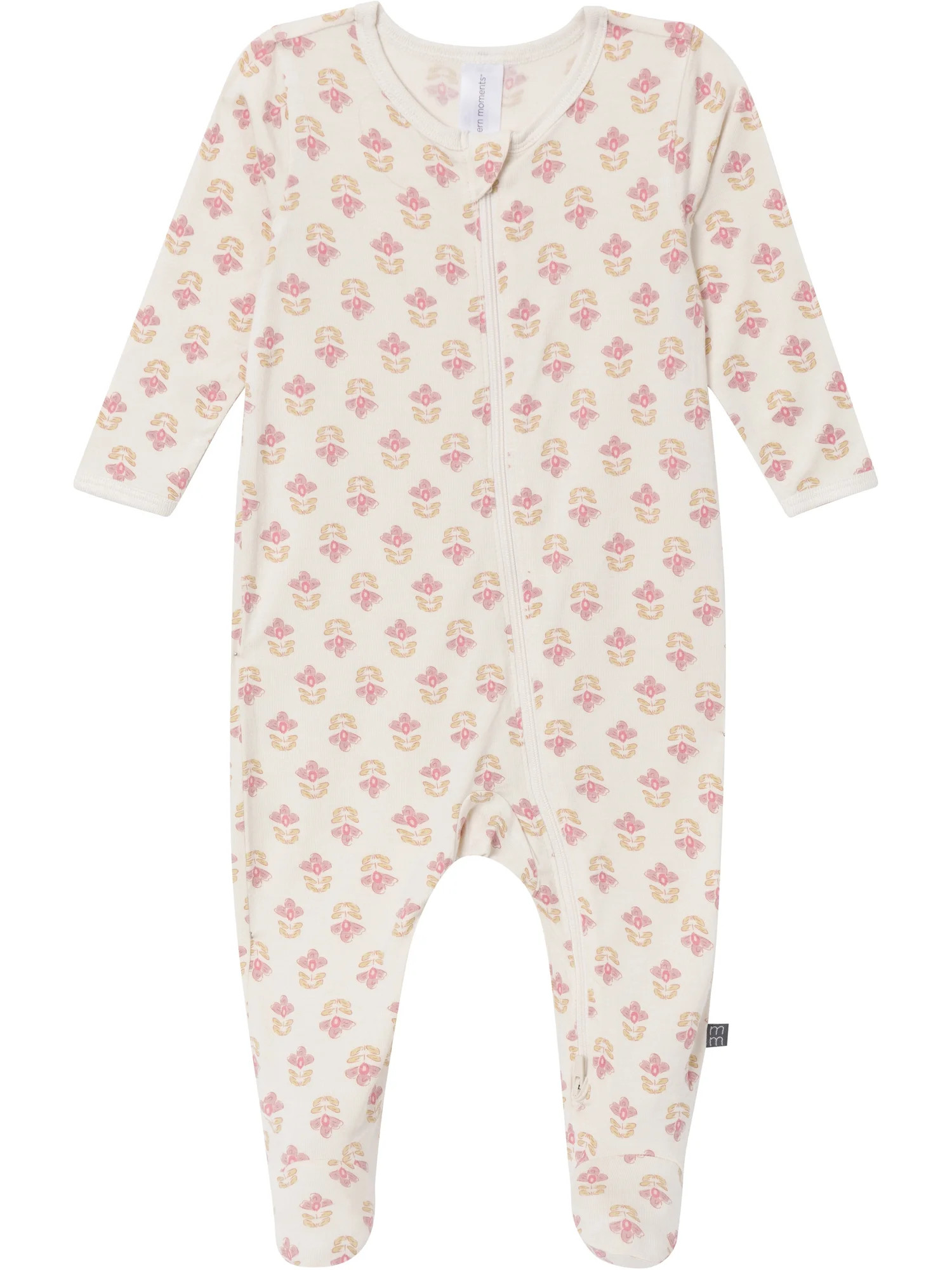 Modern Moments by Gerber Baby Neutral Super Soft Viscose Two-Way Zip Sleep 'N Play Footed Pajamas... | Walmart (US)