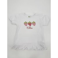 Personalized Strawberry Embroidered Shirt | Etsy (US)