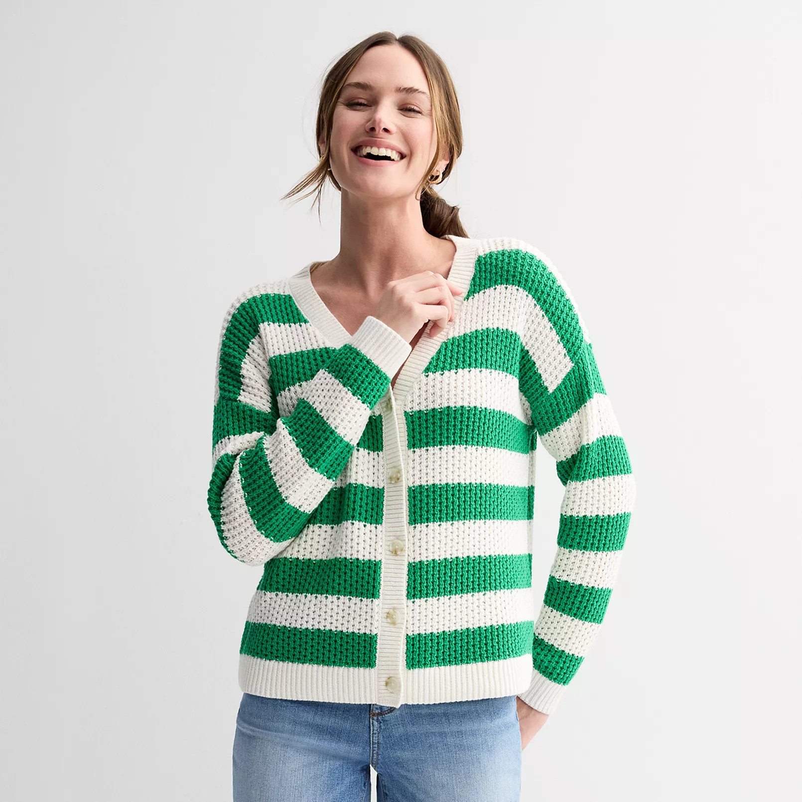 Women's Sonoma Goods For Life® Button-Front Cardigan | Kohl's