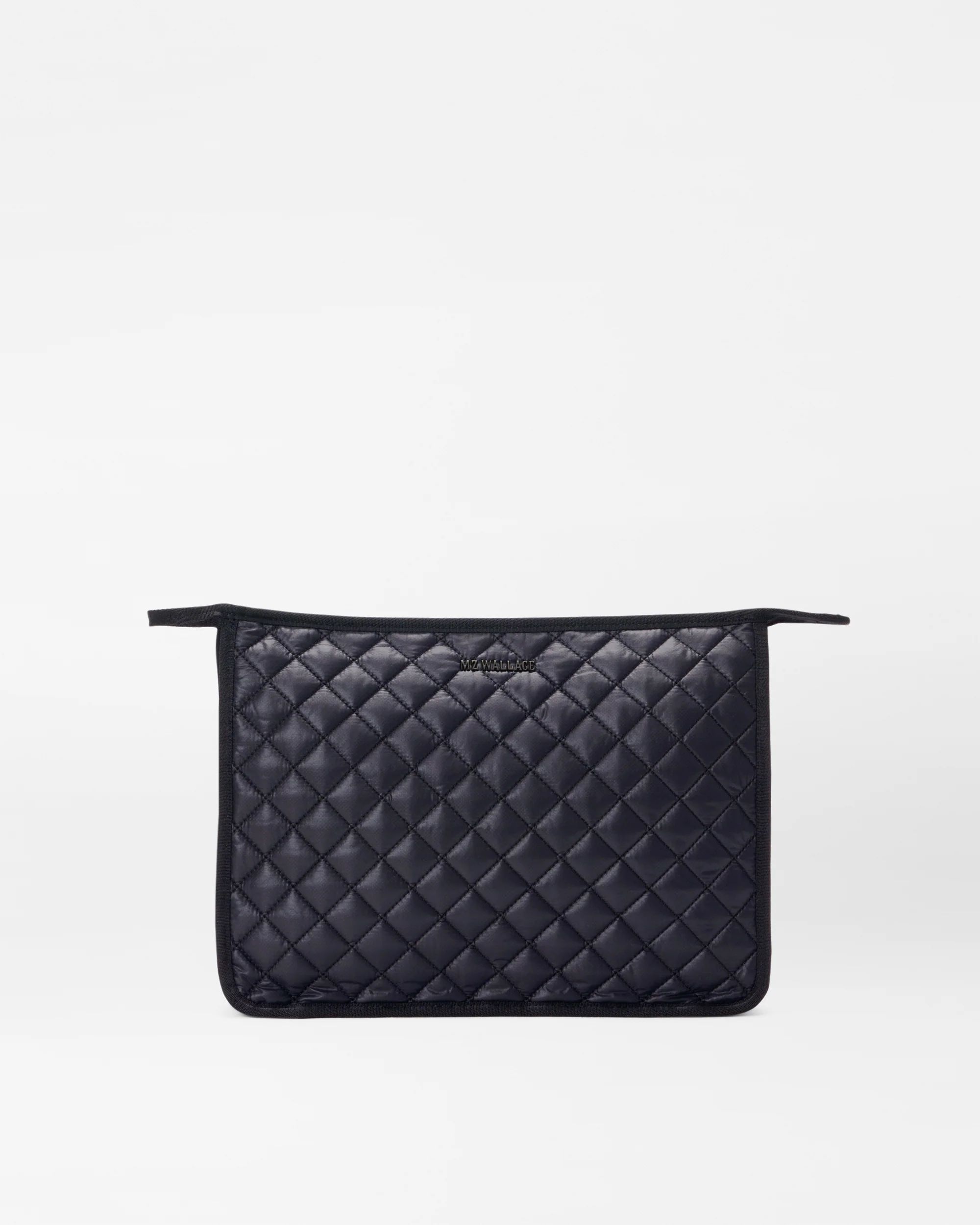 Black Personalized Large Metro Clutch | MZ Wallace
