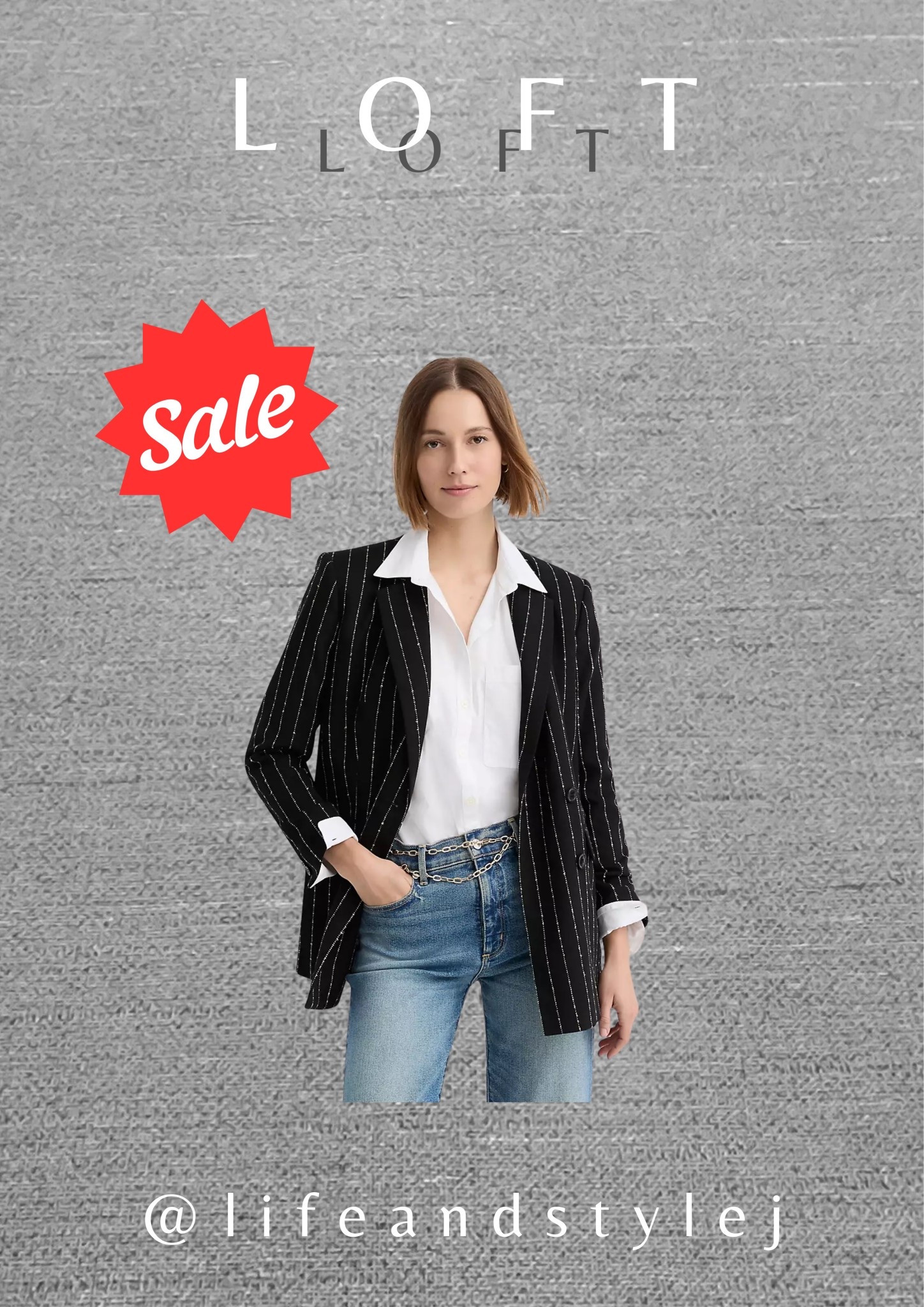 The Loft brushed pinstripe tailored double breasted blazer is a smart staple for midlife ageless fashion, bringing structure and timeless polish to any outfit. Wear it over a simple tee with straight leg jeans or pair it with tailored trousers for a confident, modern look that works day to night. #MidlifeFashion #AgelessStyle #ChicBlazer #WorkwearStyle #LoftStyle 

#LTKOver40 #LTKU #LTKSeasonal