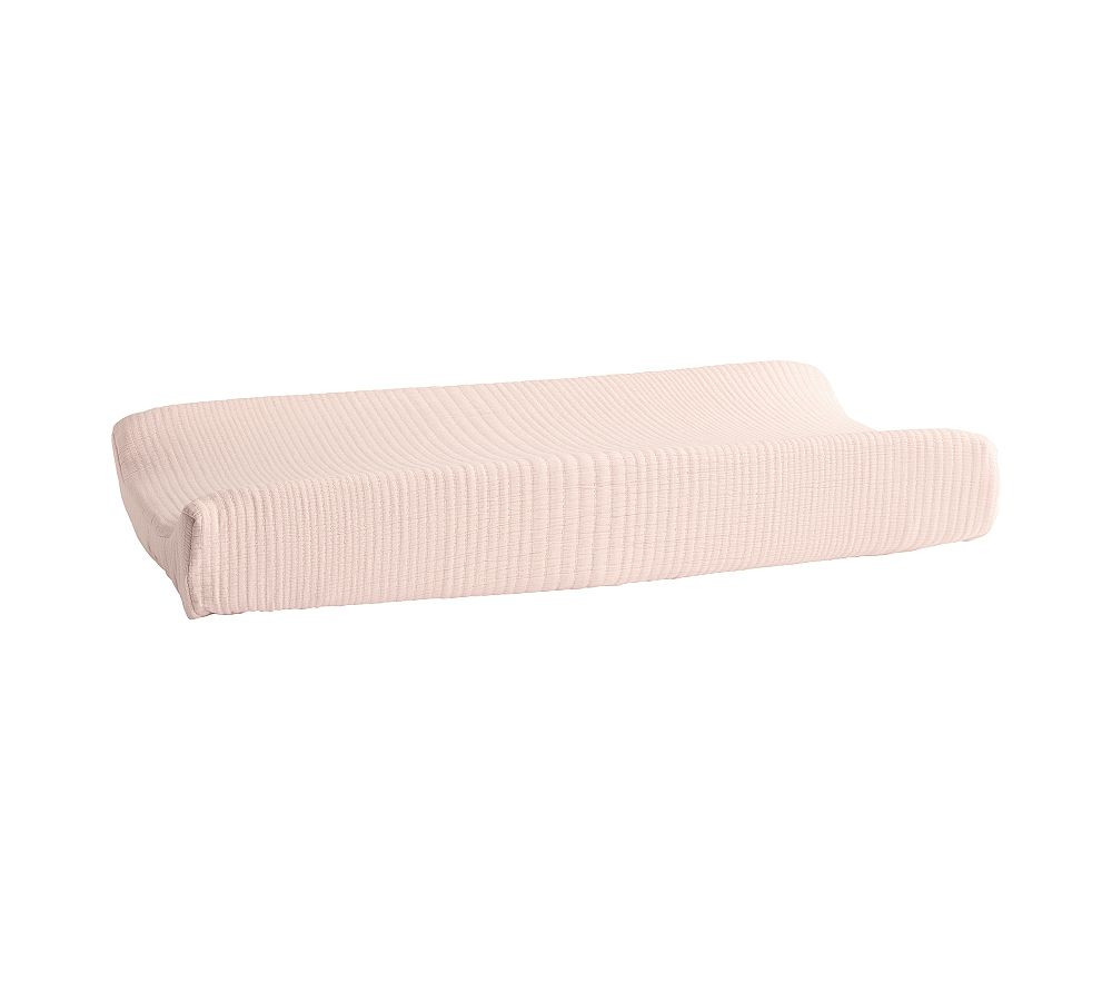 west elm x pbk Organic Matelasse Changing Pad Cover | Pottery Barn Kids