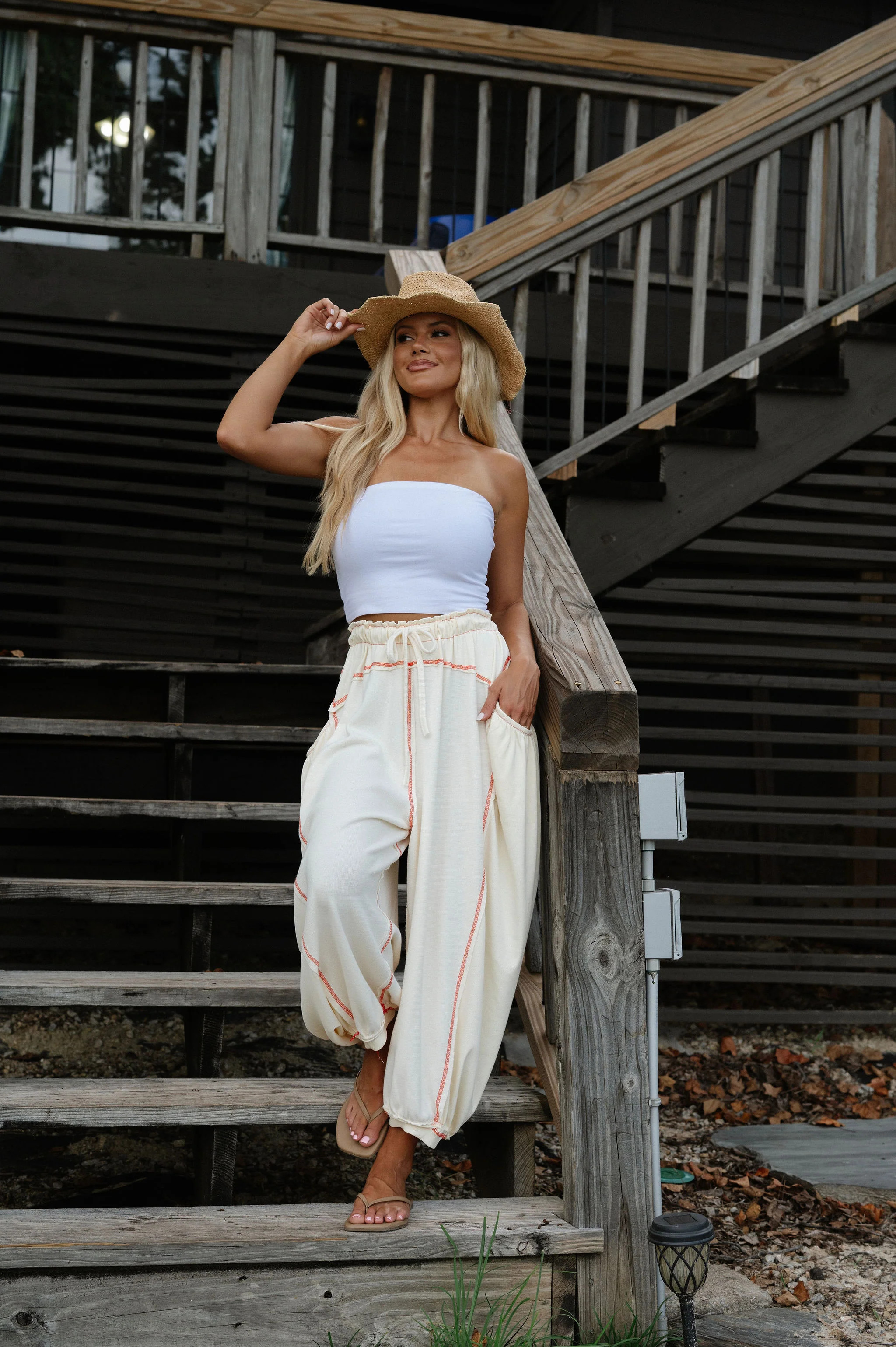 PREORDER Jessie Relaxed Pants-Natural PREORDER 9/30 | These Three