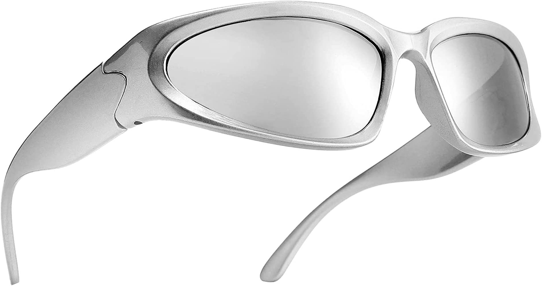 COASION Wrap Around Fashion Sunglasses Oval Dark Vintage Sun Glasses for Men Women Outdoor Sport Sha | Amazon (US)