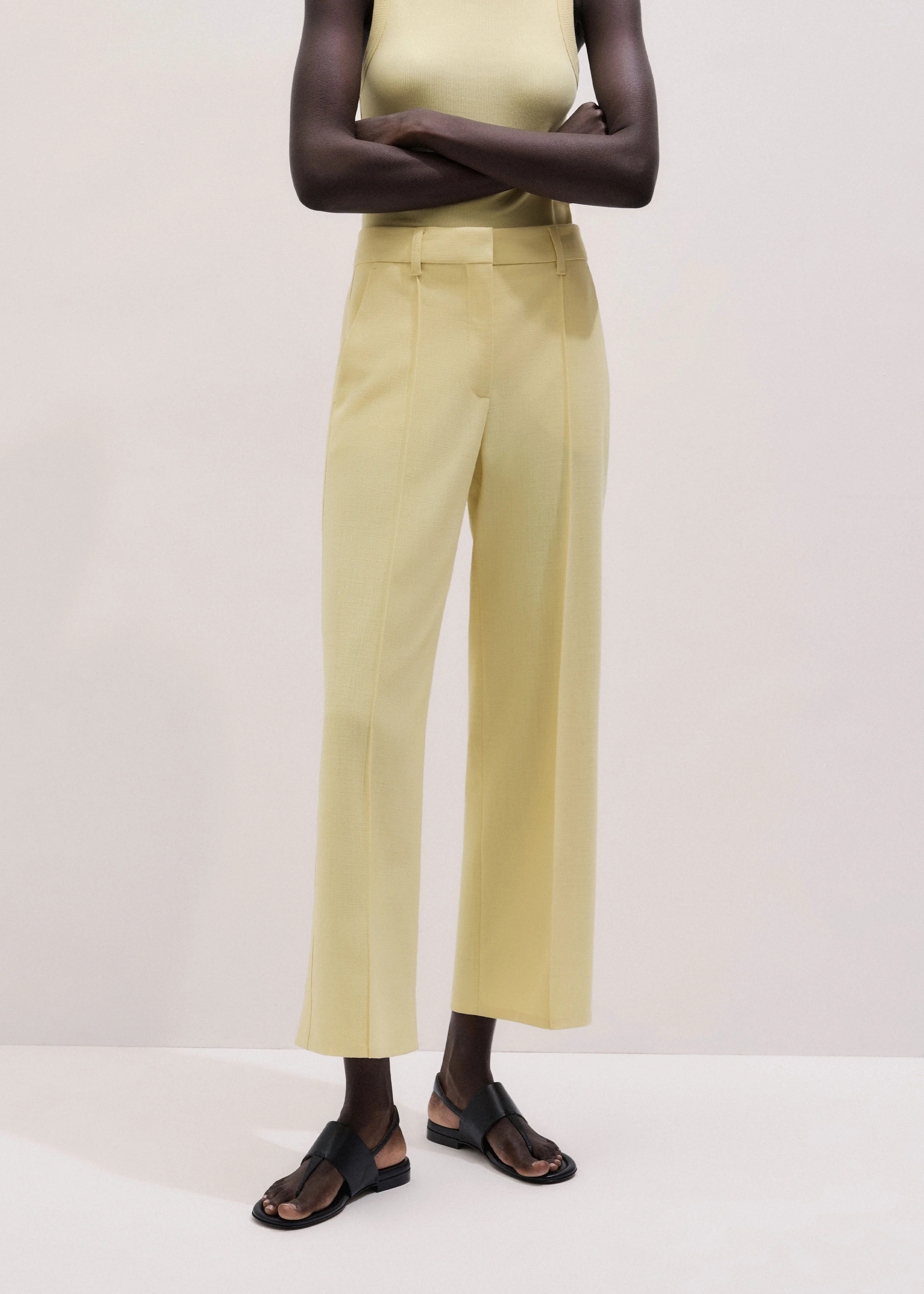 Straight Crop Trouser Straight Crop Pant | ME+EM US