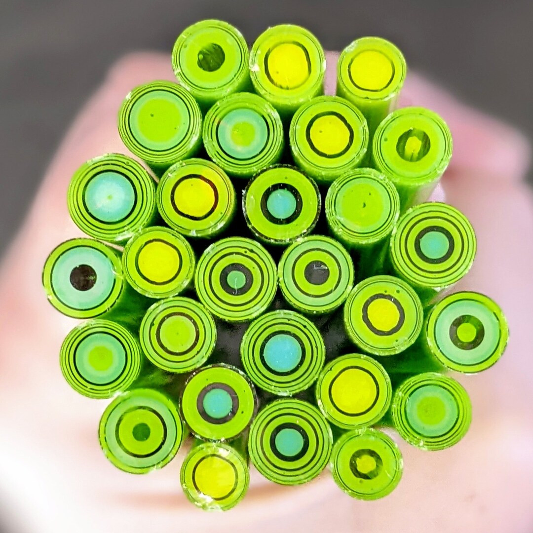 Parrot's Perch COE 90 Bullseye Murrini 1oz | Murrine, Millefiori | Etsy (US)