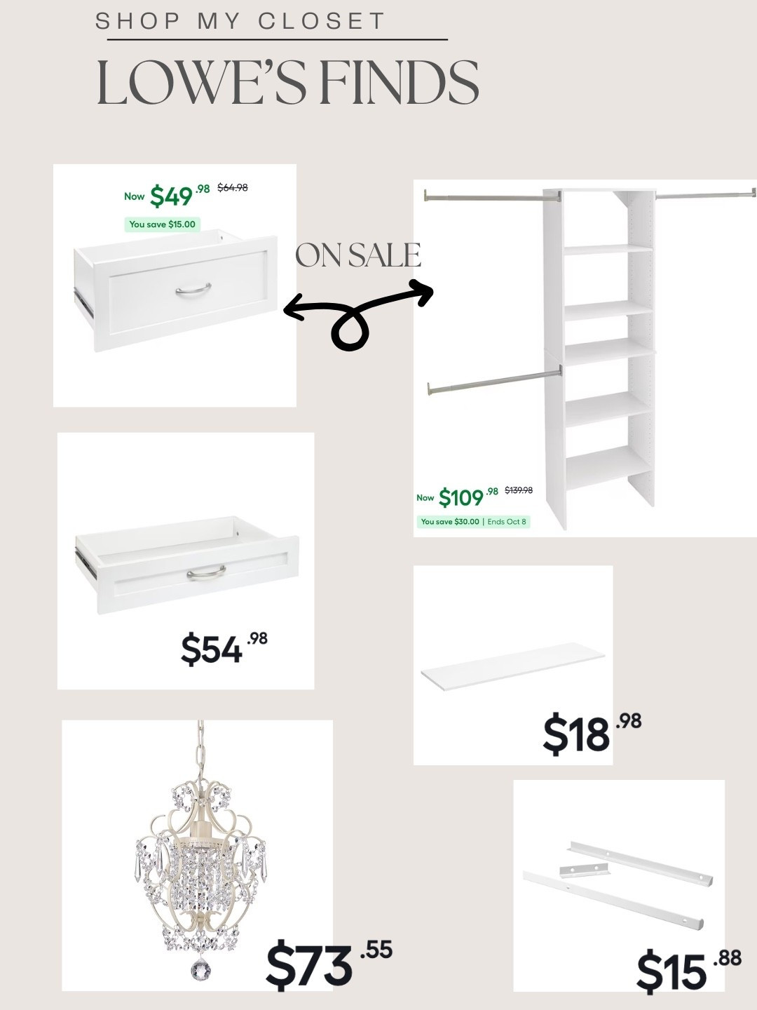 I’m still building my custom closet but some of it’s on sale. 



#LTKHome