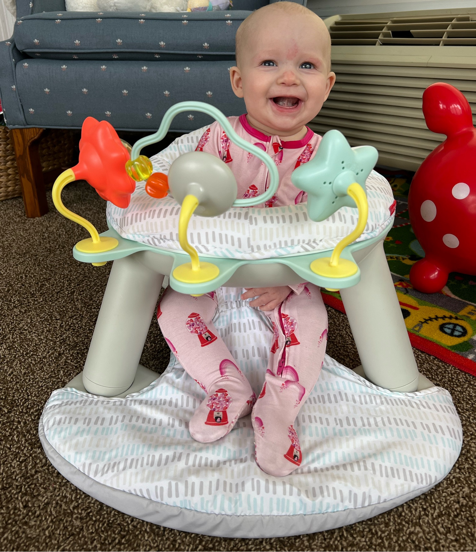 One of my favorites from 5 months old! This is so great to sit her in to learn the sit up! She plays with the toys and you can spin it around to a tray for mealtime! This is a great registry item! #babyregistry #5montholdtoy #babymusthave #skiphop

#LTKbump #LTKbaby #LTKkids