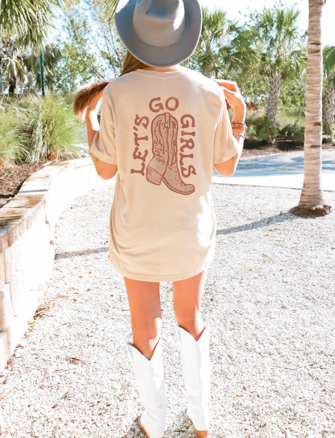 Lets Go Girls Shirt,cowboy Boots ,country Music Tee,western Tshirt Dress,cowgirl Bachelorette Shi... | Etsy (US)