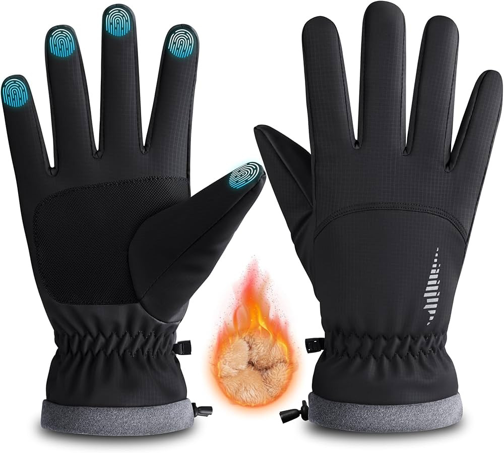 Amazon.com: rivmount Winter Gloves Women Men Waterproof Windproof, Cold Weather Warm Gloves with ... | Amazon (US)