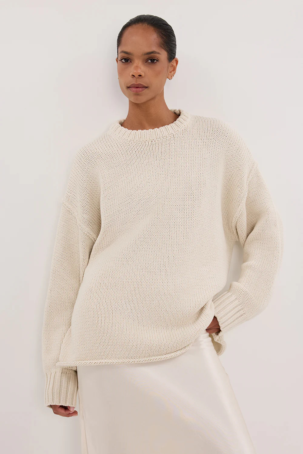 ROY PLASTER LONGLINE KNIT JUMPER | DISSH